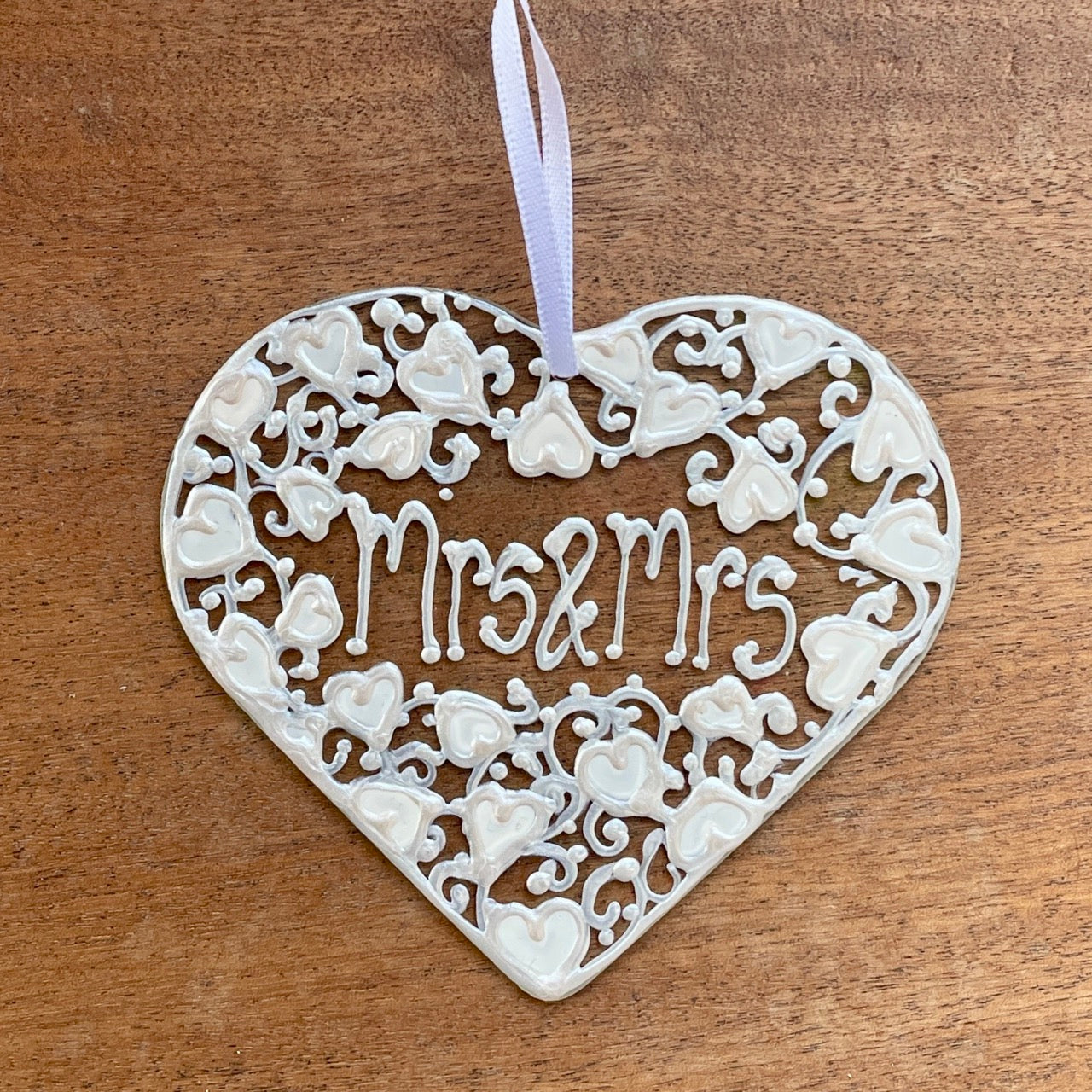 Mrs & Mrs~ Heart suncatcher