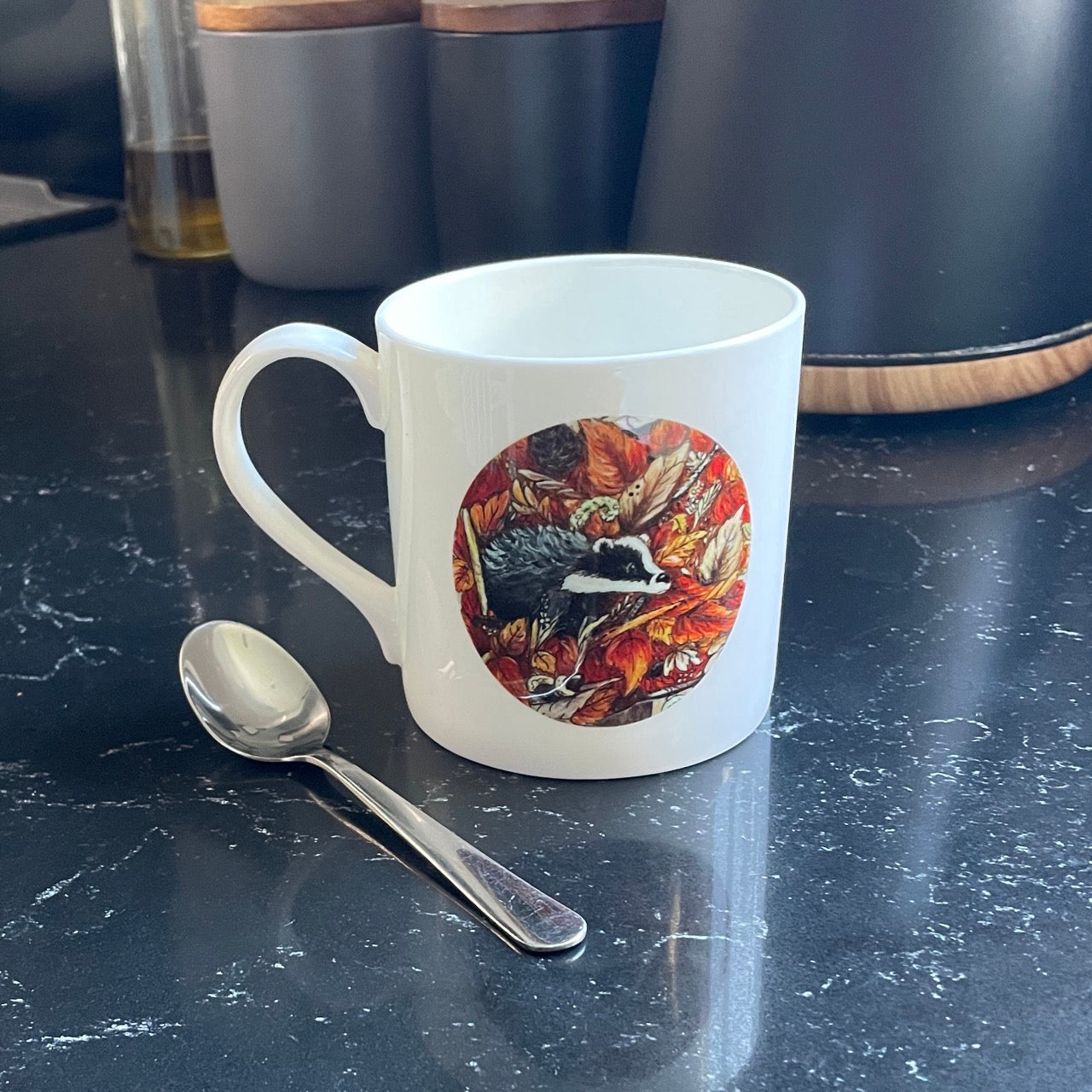 Badger~ Bone china mug