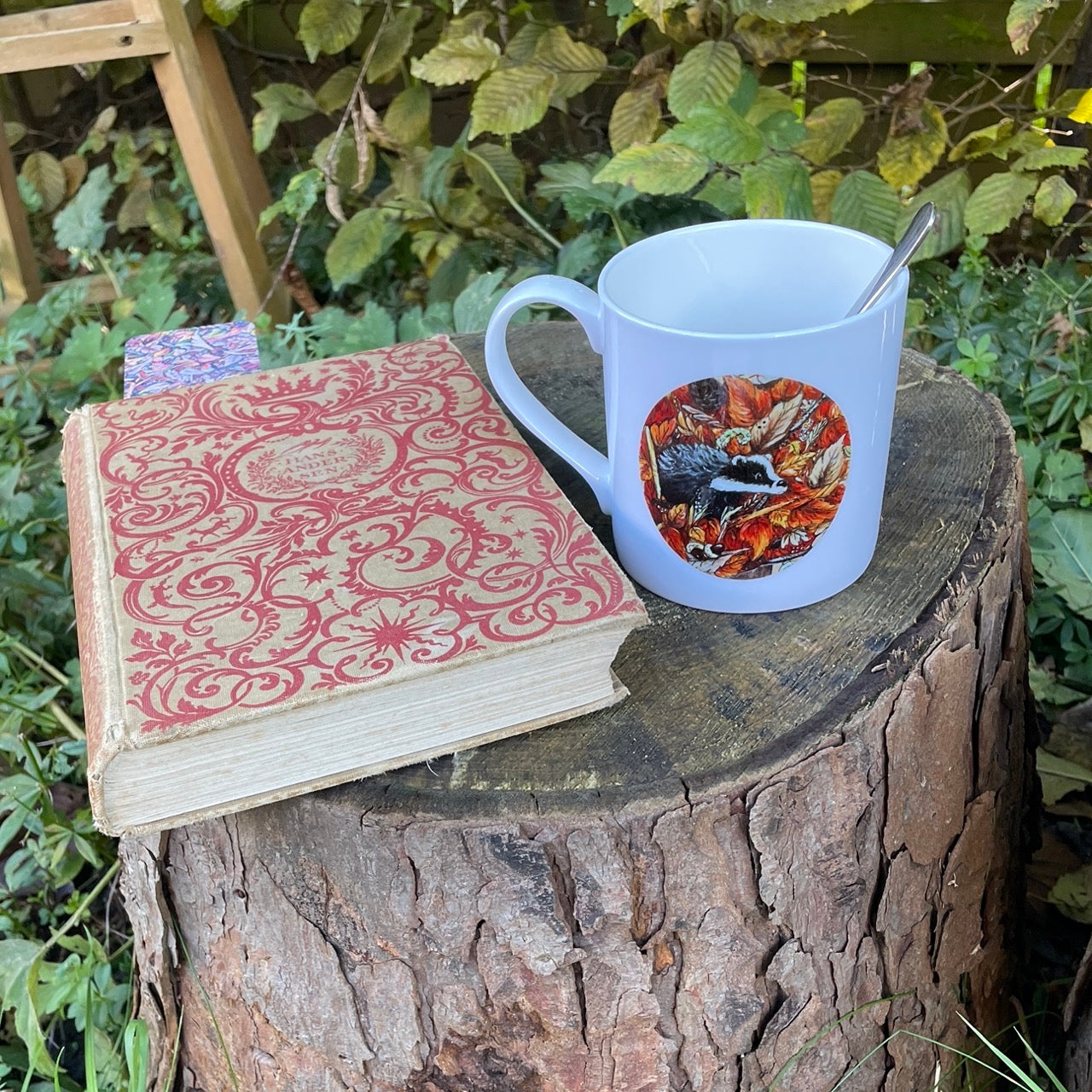 Badger~ Bone china mug