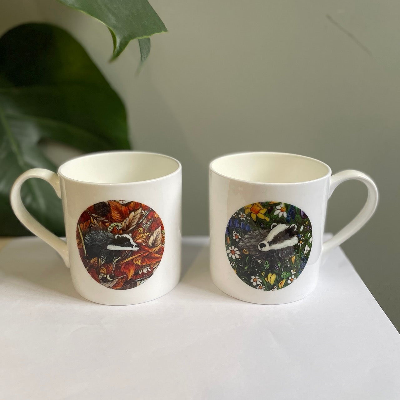 Badger~ Bone china mug