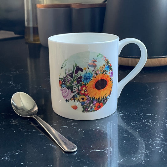 Bee colourful~ Bone china mug