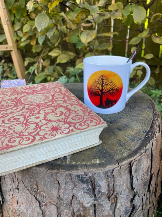 Falling~ Bone china mug