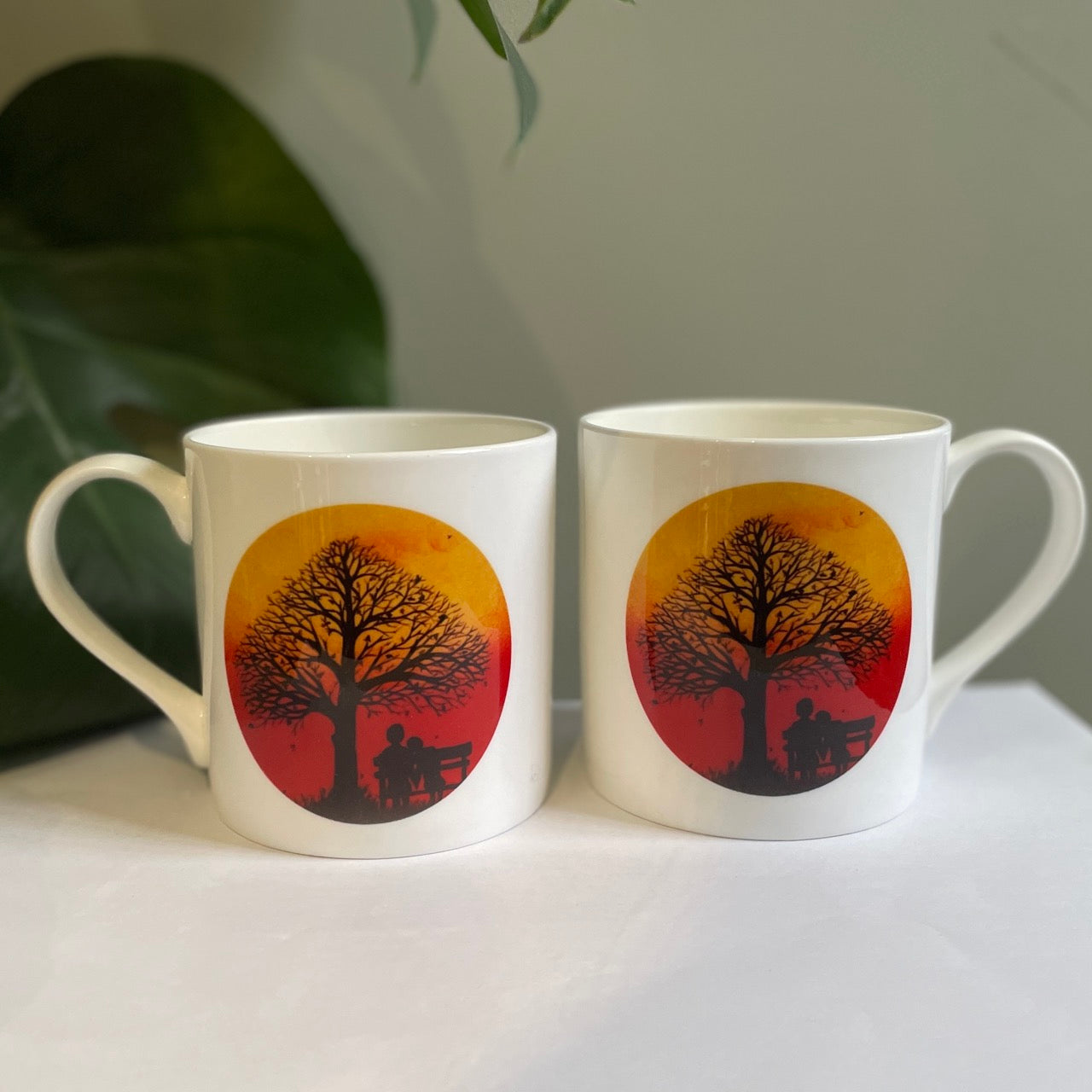 Falling~ Bone china mug