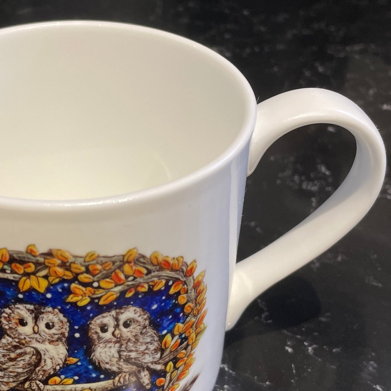 Owl~ Bone china mug
