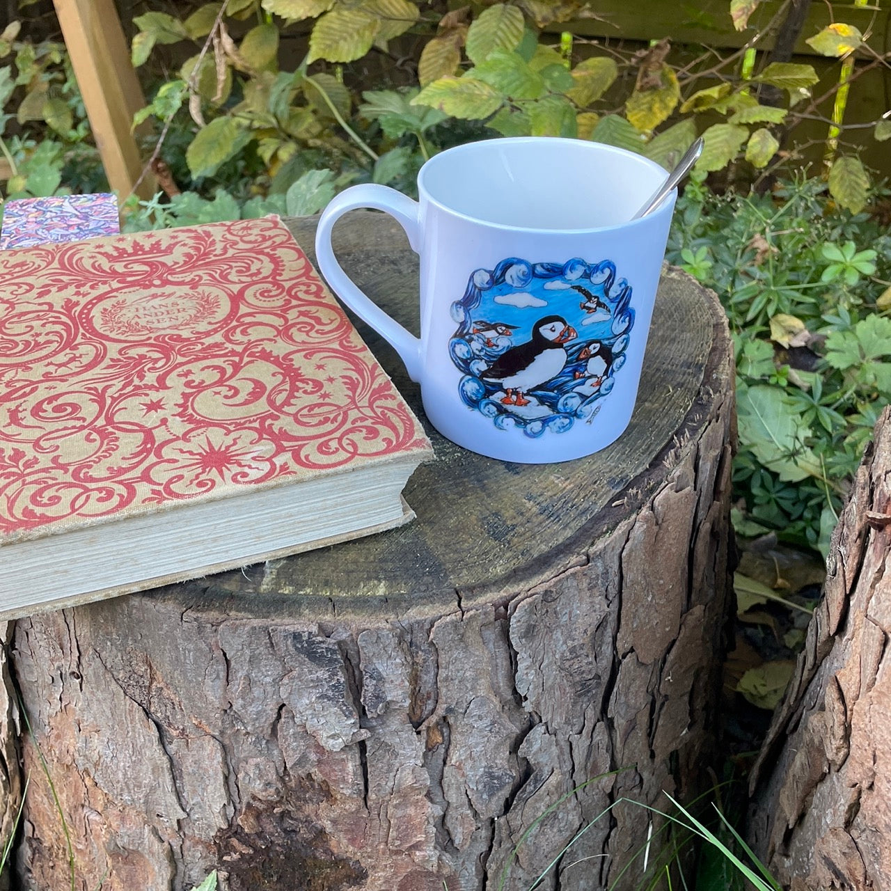 Puffin~ Bone china mug