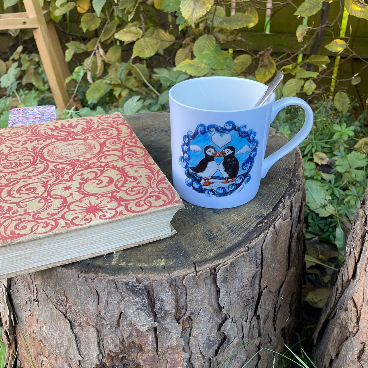 Puffin~ Bone china mug