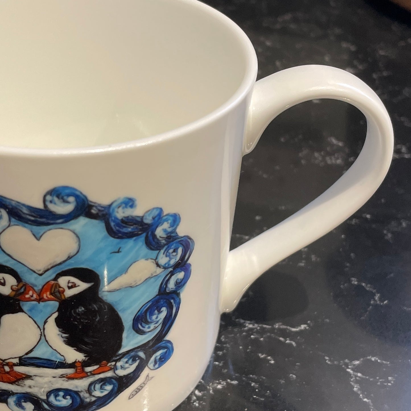 Puffin~ Bone china mug