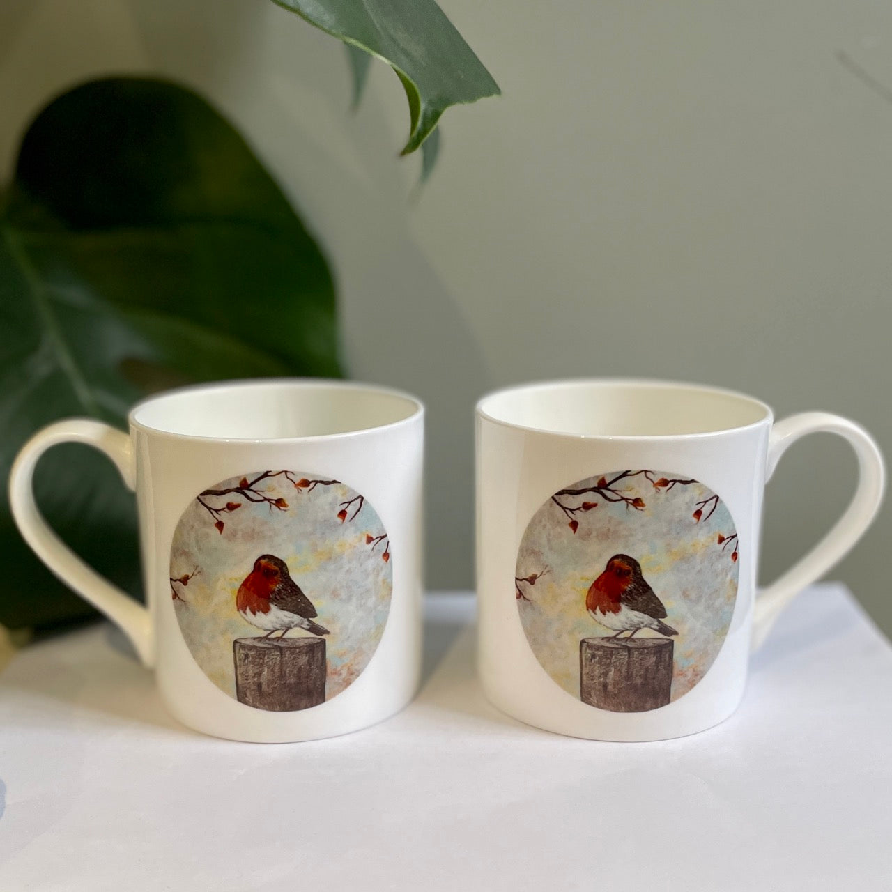 Robin redbreast~ Bone china mug