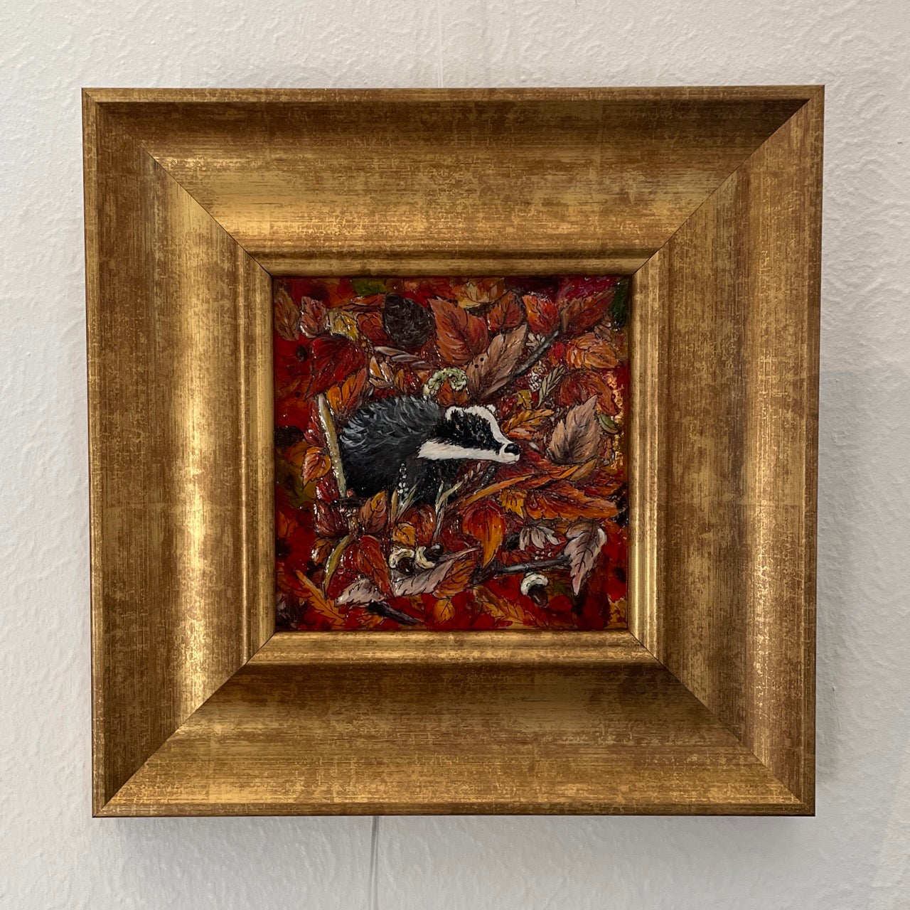 Badger in autumn~ Original painting