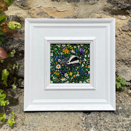 Badger in spring~ Original painting