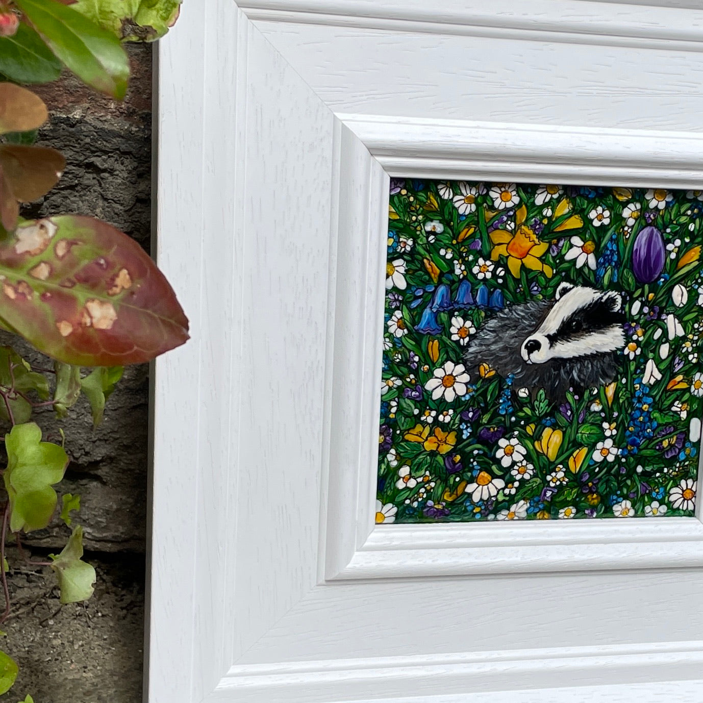 Badger in spring~ Original painting