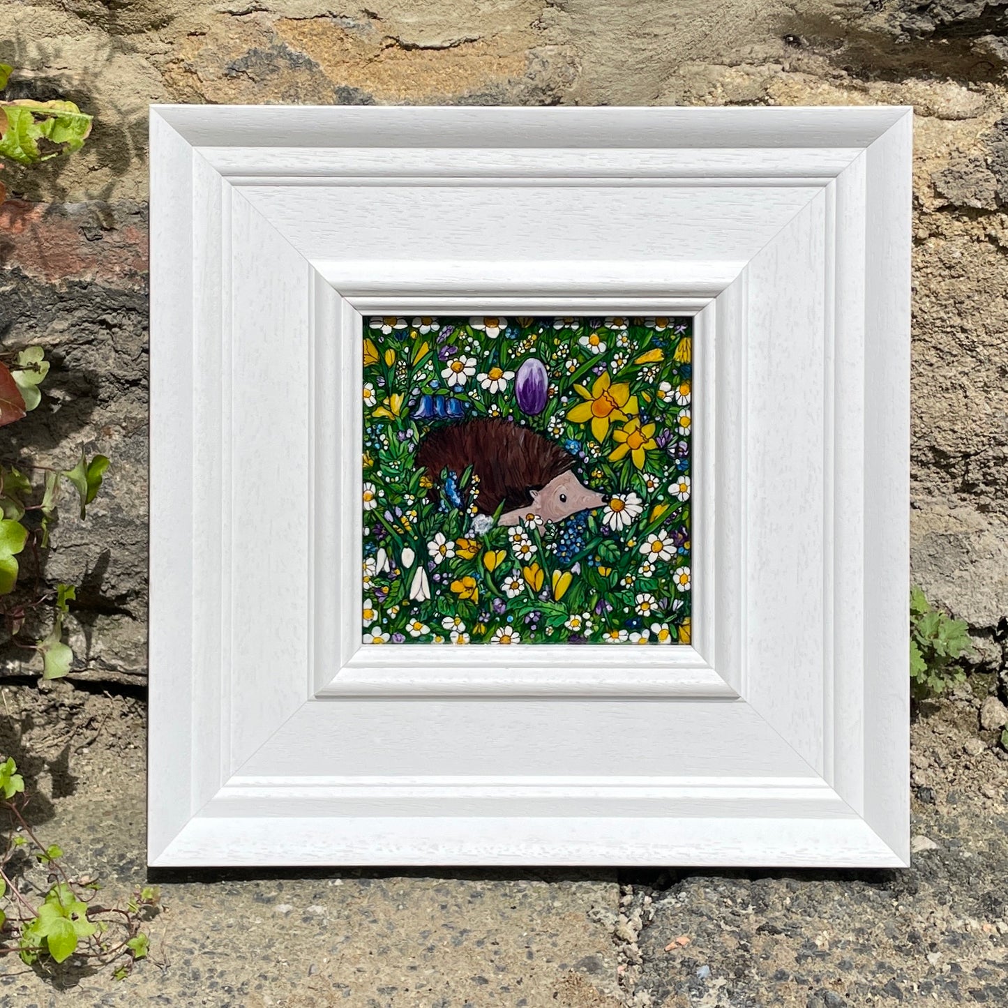Hedgehog in spring~ Original painting