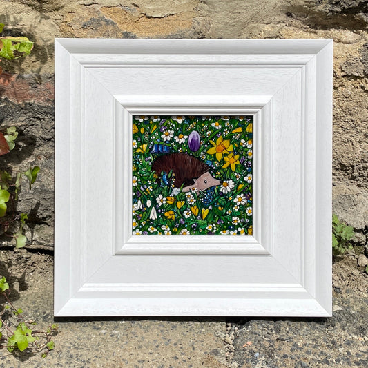 Hedgehog in spring~ Original painting