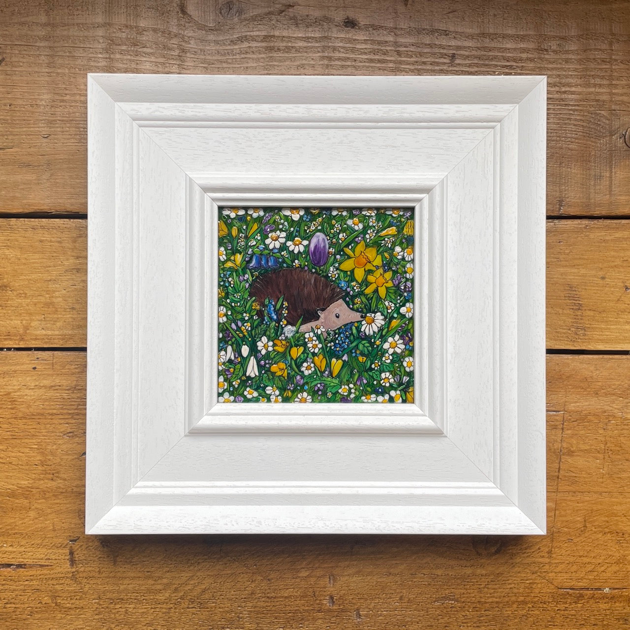 Hedgehog in spring~ Original painting
