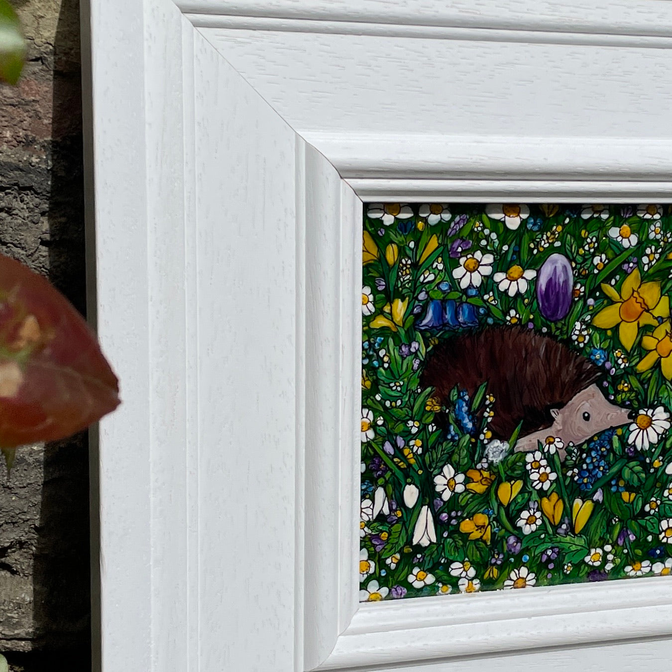 Hedgehog in spring~ Original painting