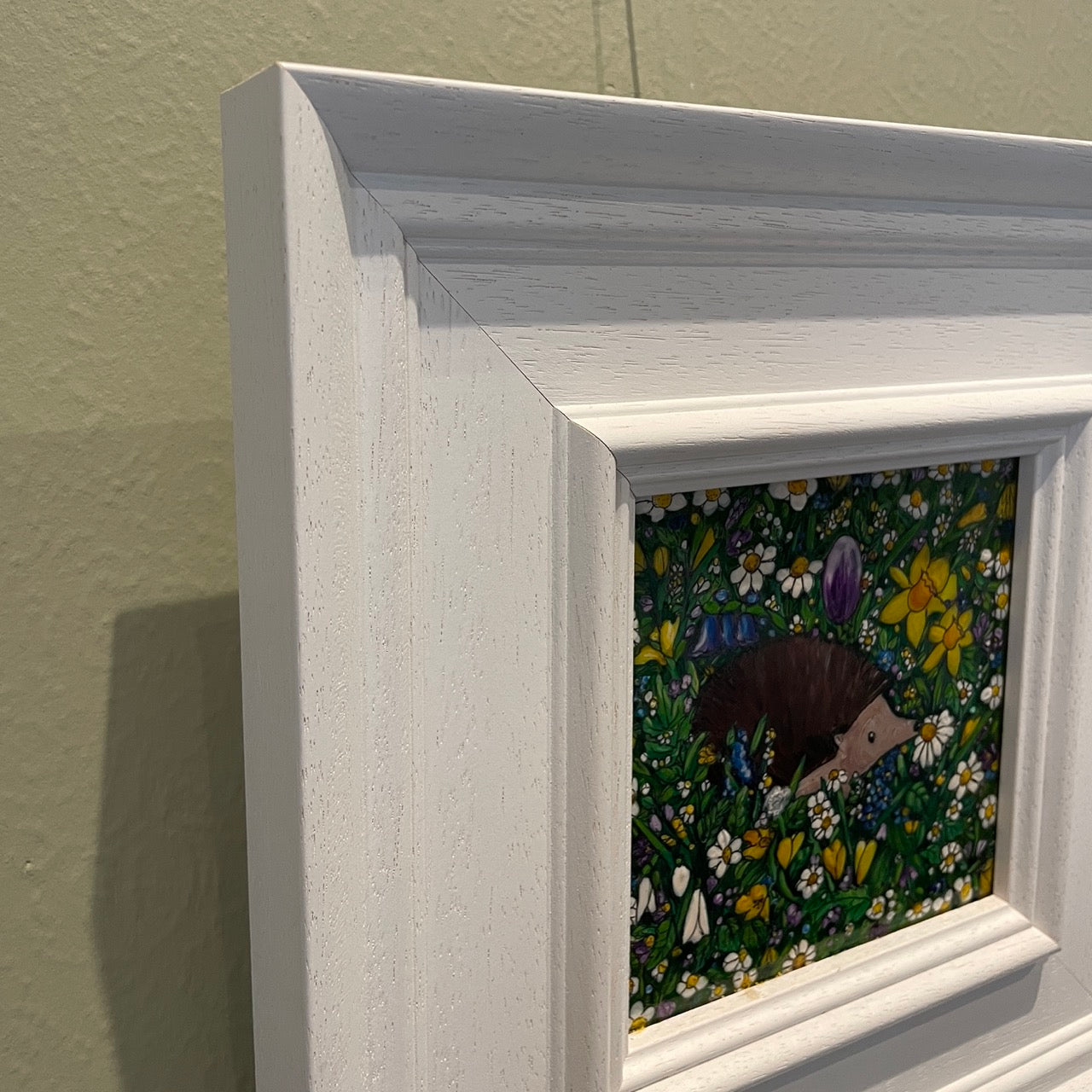 Hedgehog in spring~ Original painting