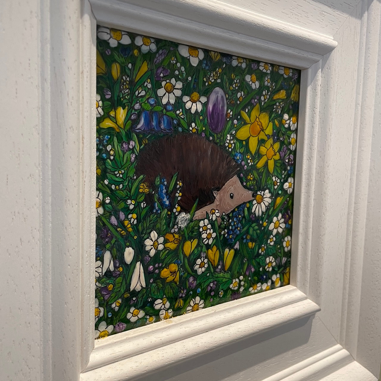 Hedgehog in spring~ Original painting