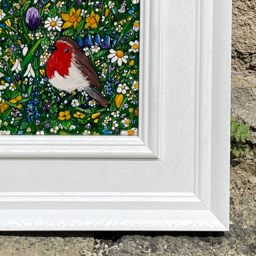 Robin in spring~ Original painting