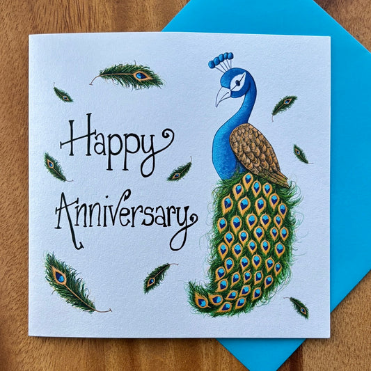 Card~ Peacock Anniversary