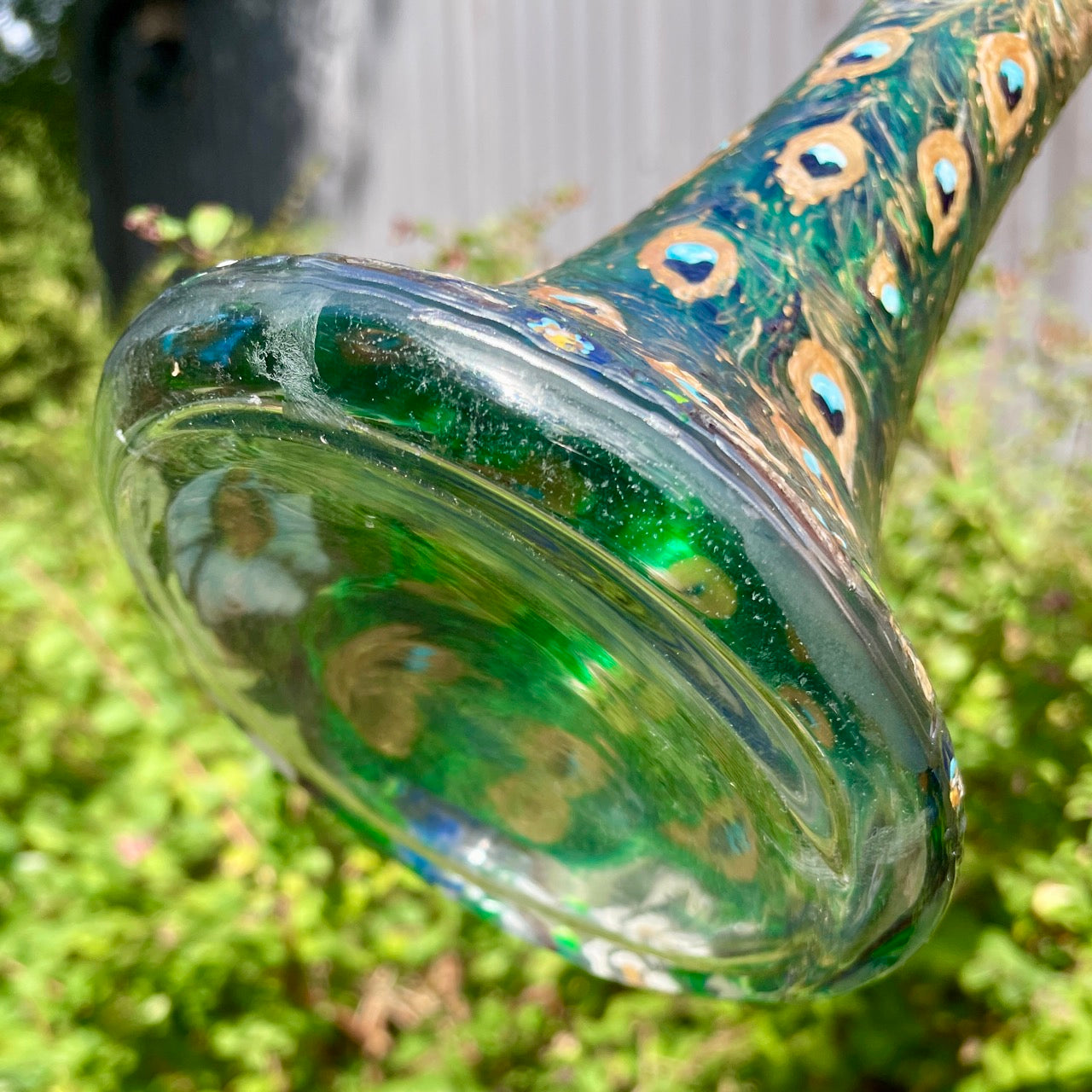Peacock~ One of a kind vase