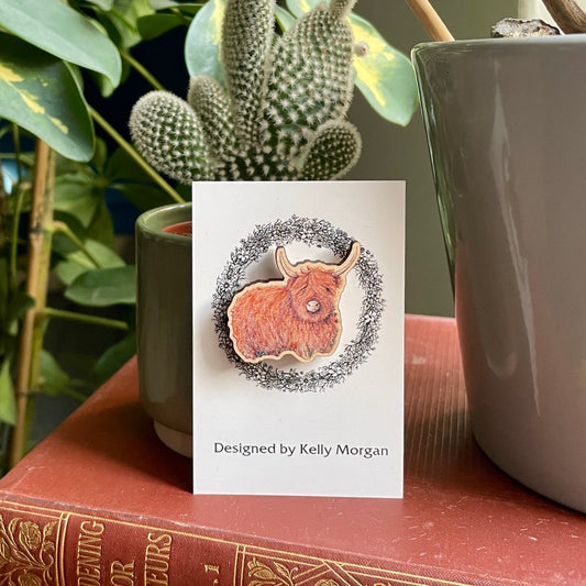 Highland cow~ Pin badge