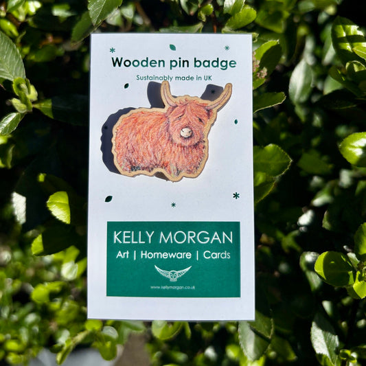 Highland cow~ Pin badge