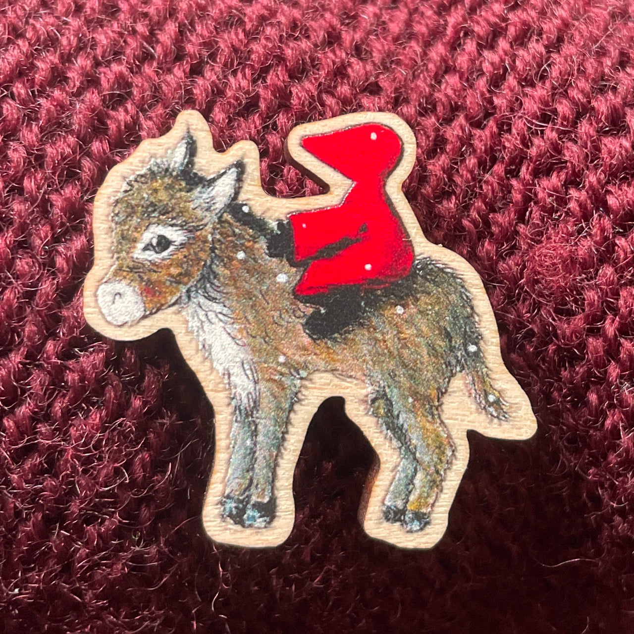 Little donkey~ Pin badge