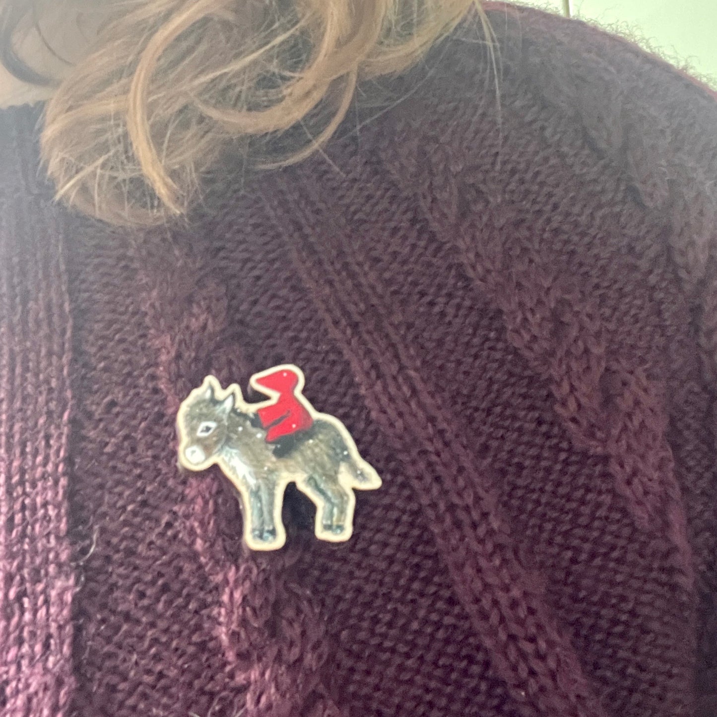 Little donkey~ Pin badge