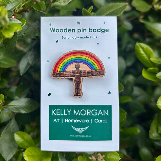 Rainbow Angel~Pin badge
