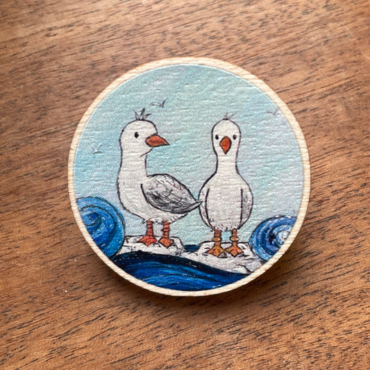 Seagulls~ Pin badge