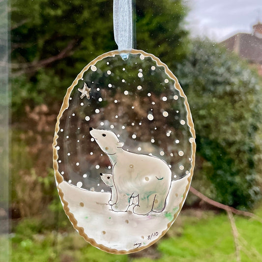 Follow the star~ Oval suncatcher