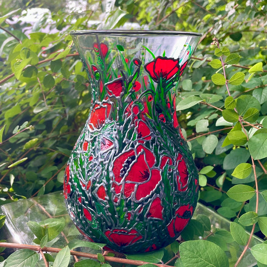 Poppy field~ Vase
