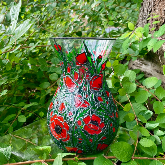 Poppy field~ Vase
