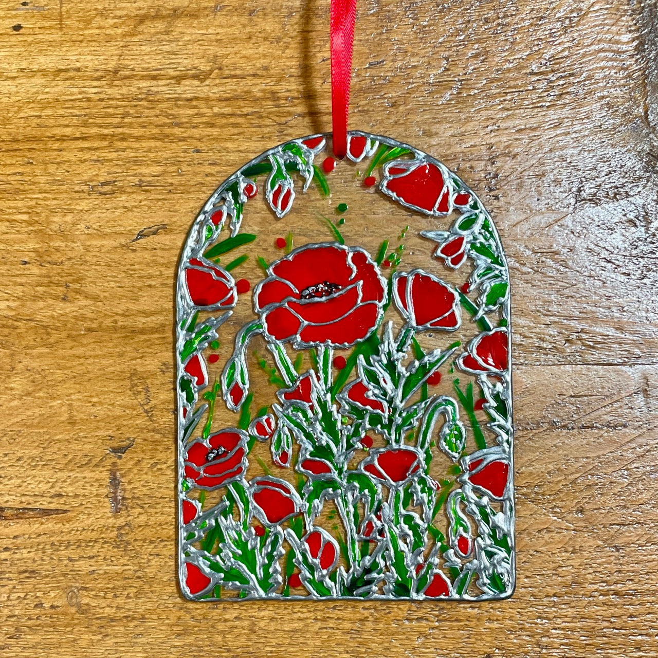 Poppy field~ Window suncatcher