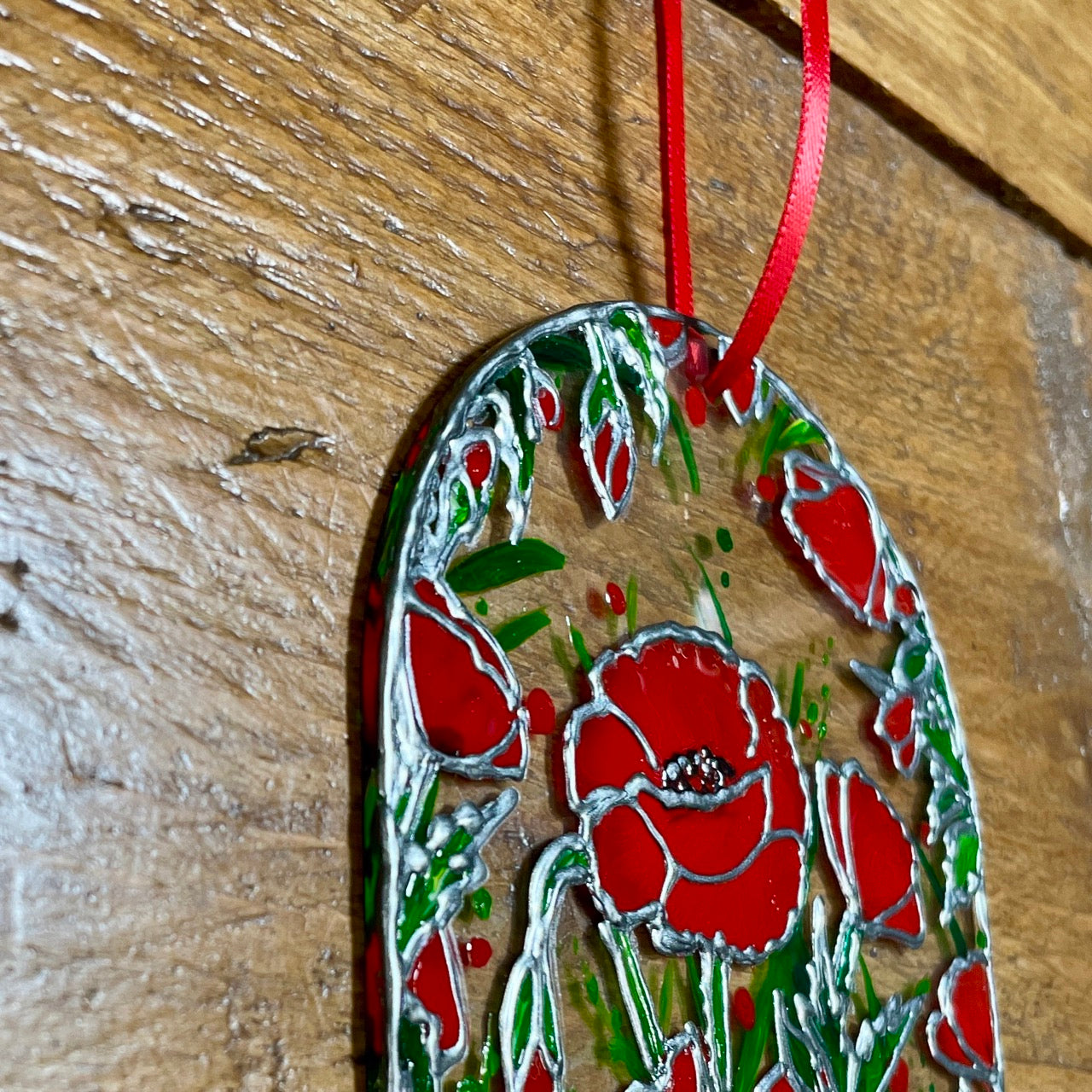 Poppy field~ Window suncatcher