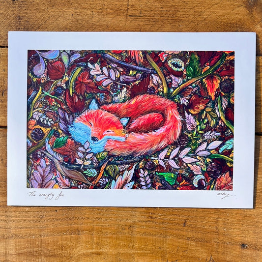 Art Print~ The Snugly Fox