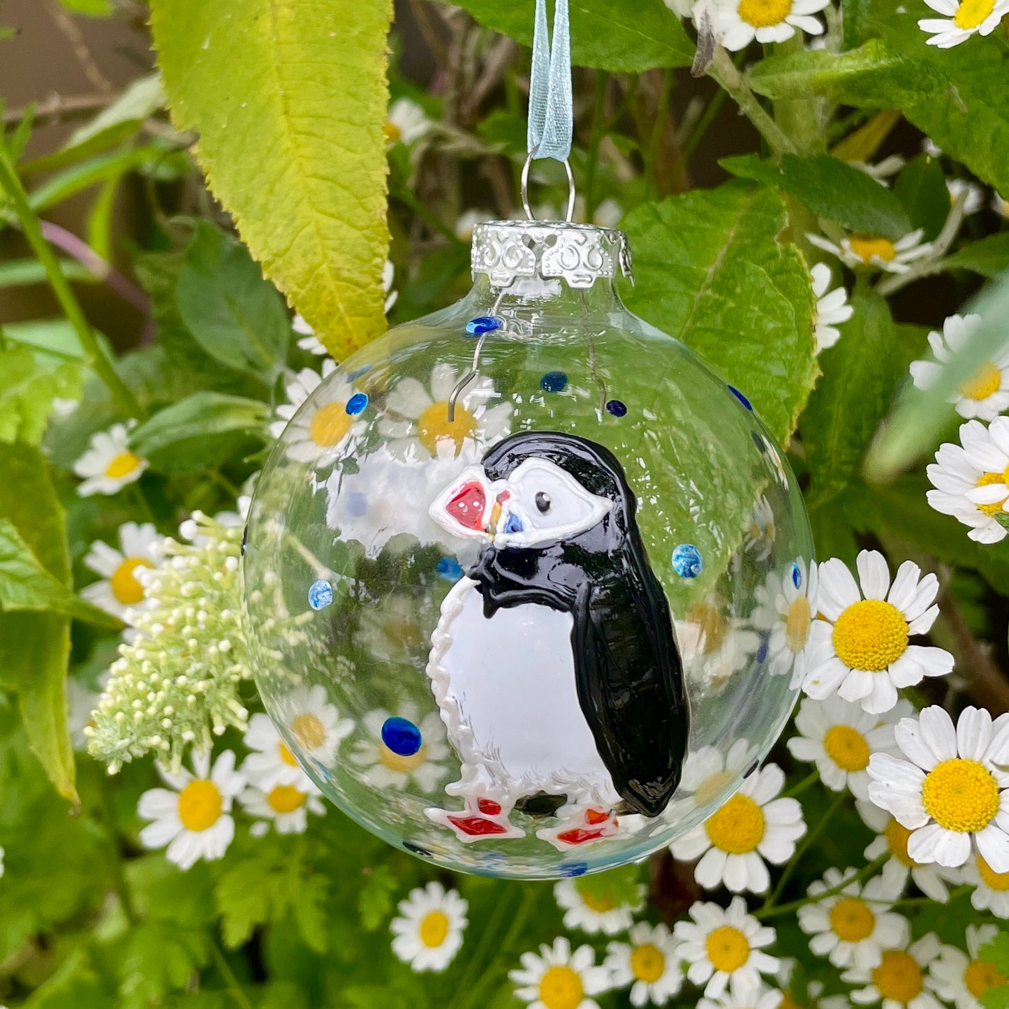 Puffin~ Glass bauble