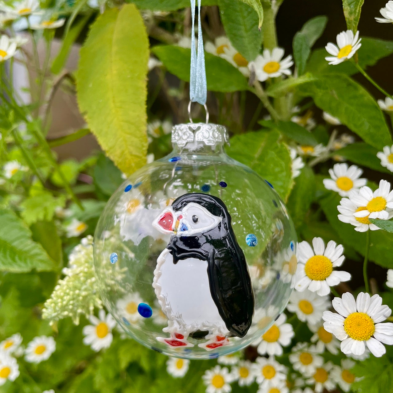 Puffin~ Glass bauble