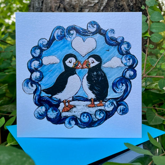 Card~Puffin Love