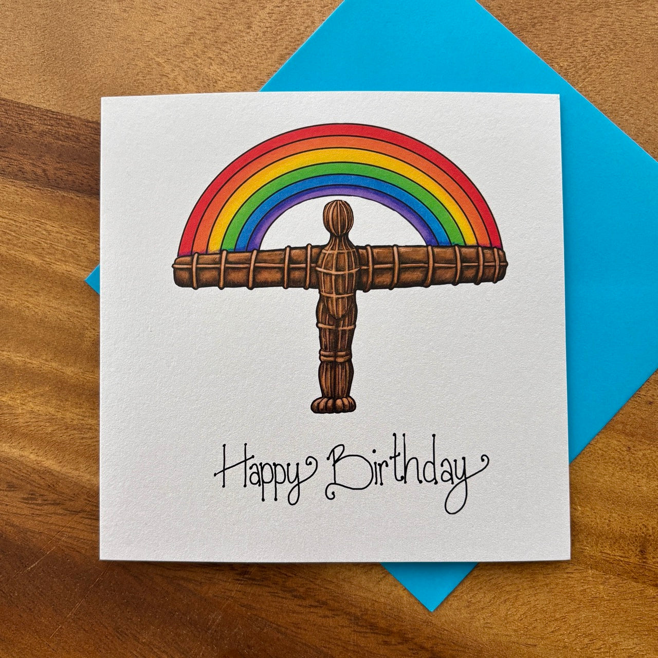 Card~ Rainbow Angel Birthday
