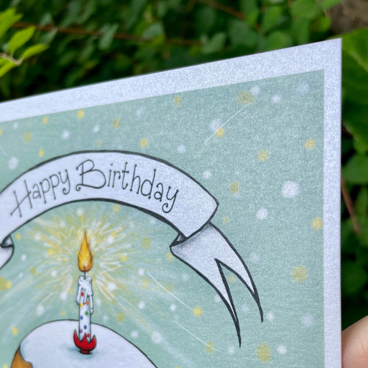 Card~Rainbow cupcake