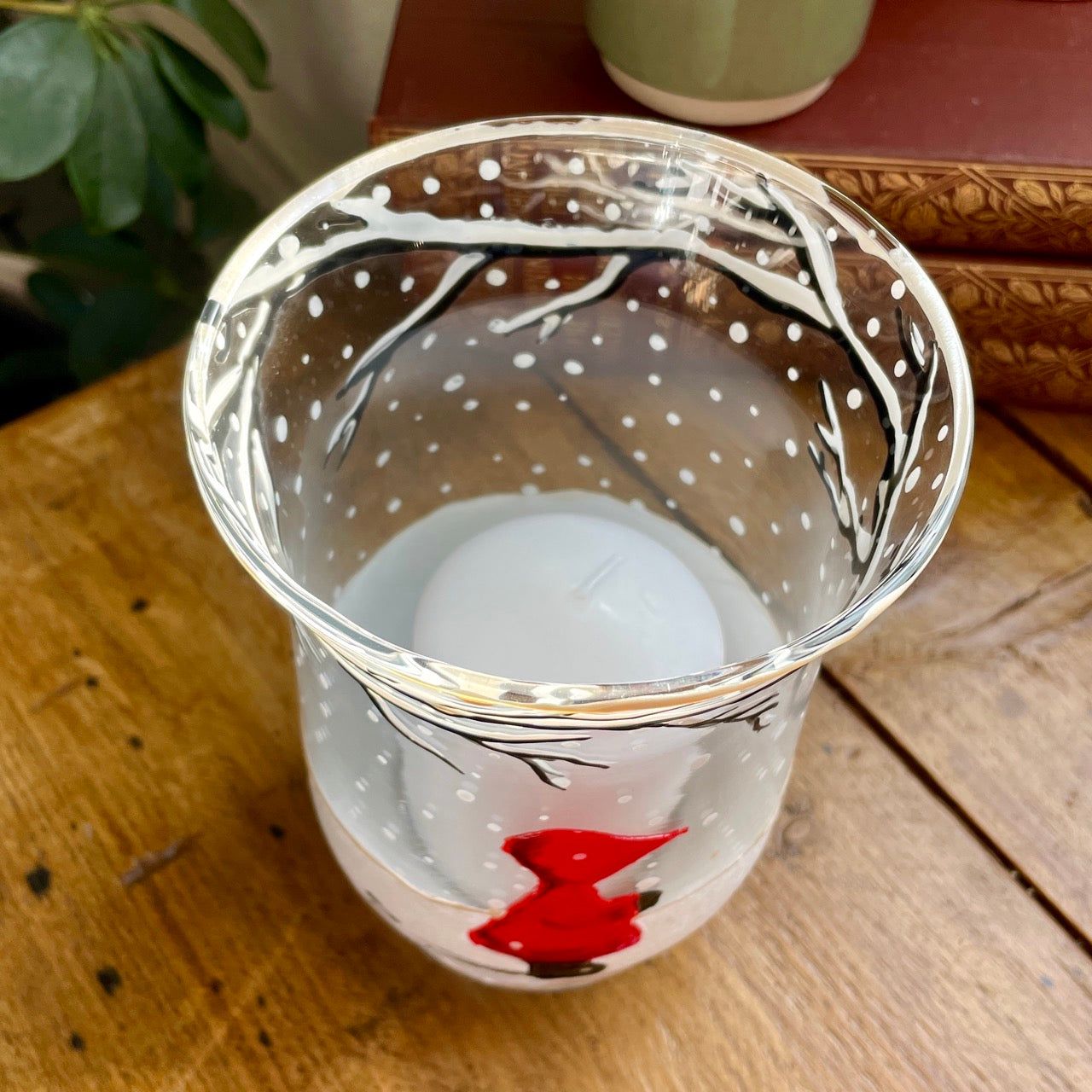 Redhood in snow~ Candleholder