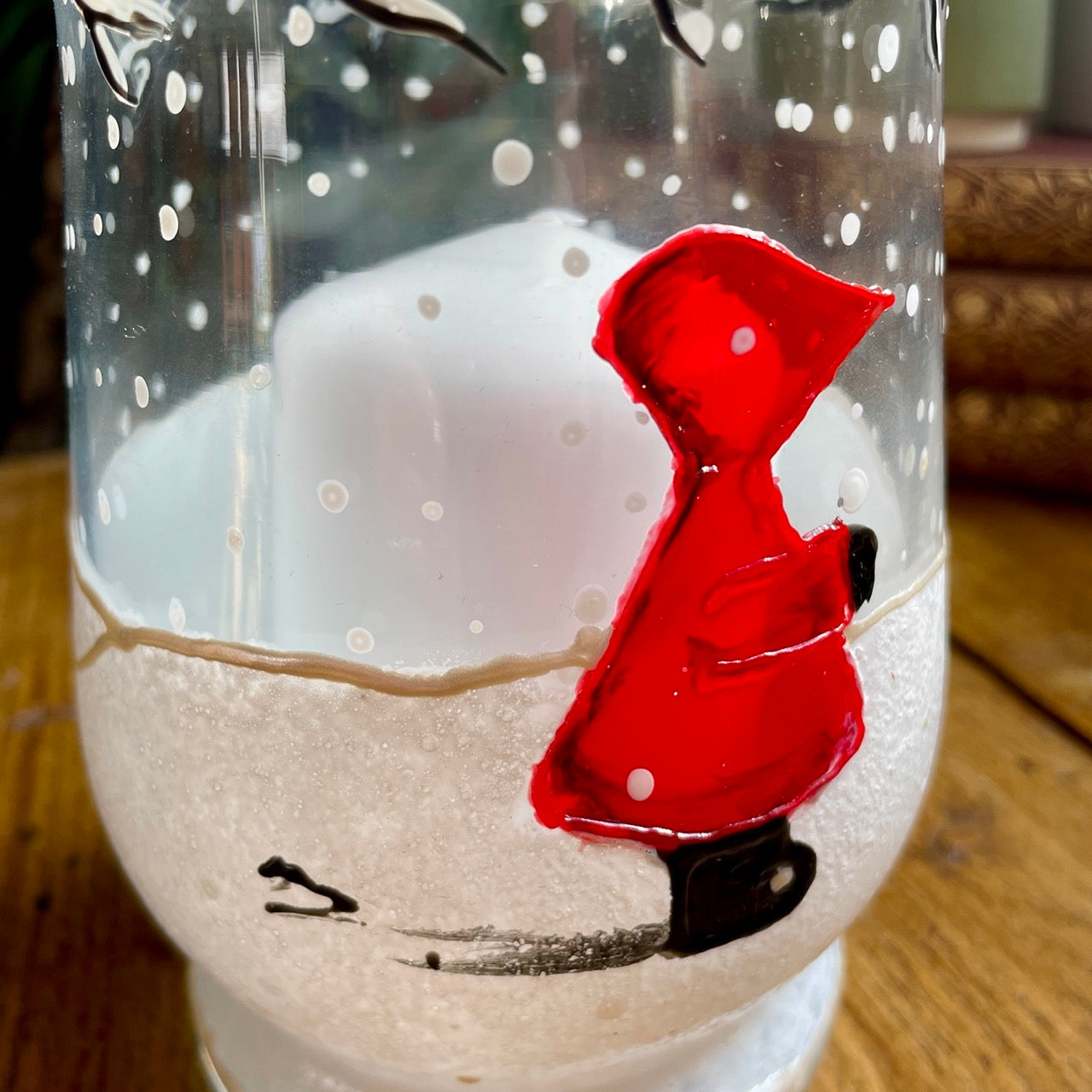 Redhood in snow~ Candleholder