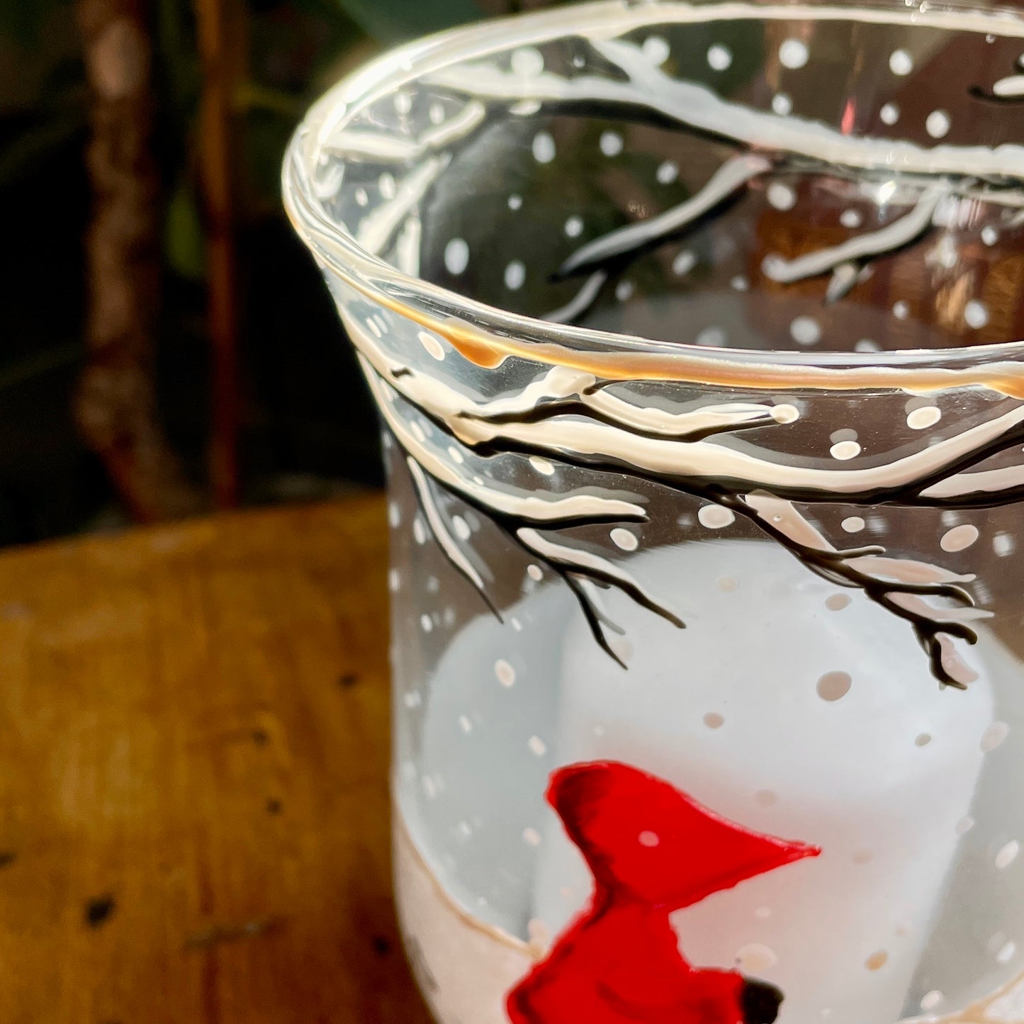 Redhood in snow~ Candleholder