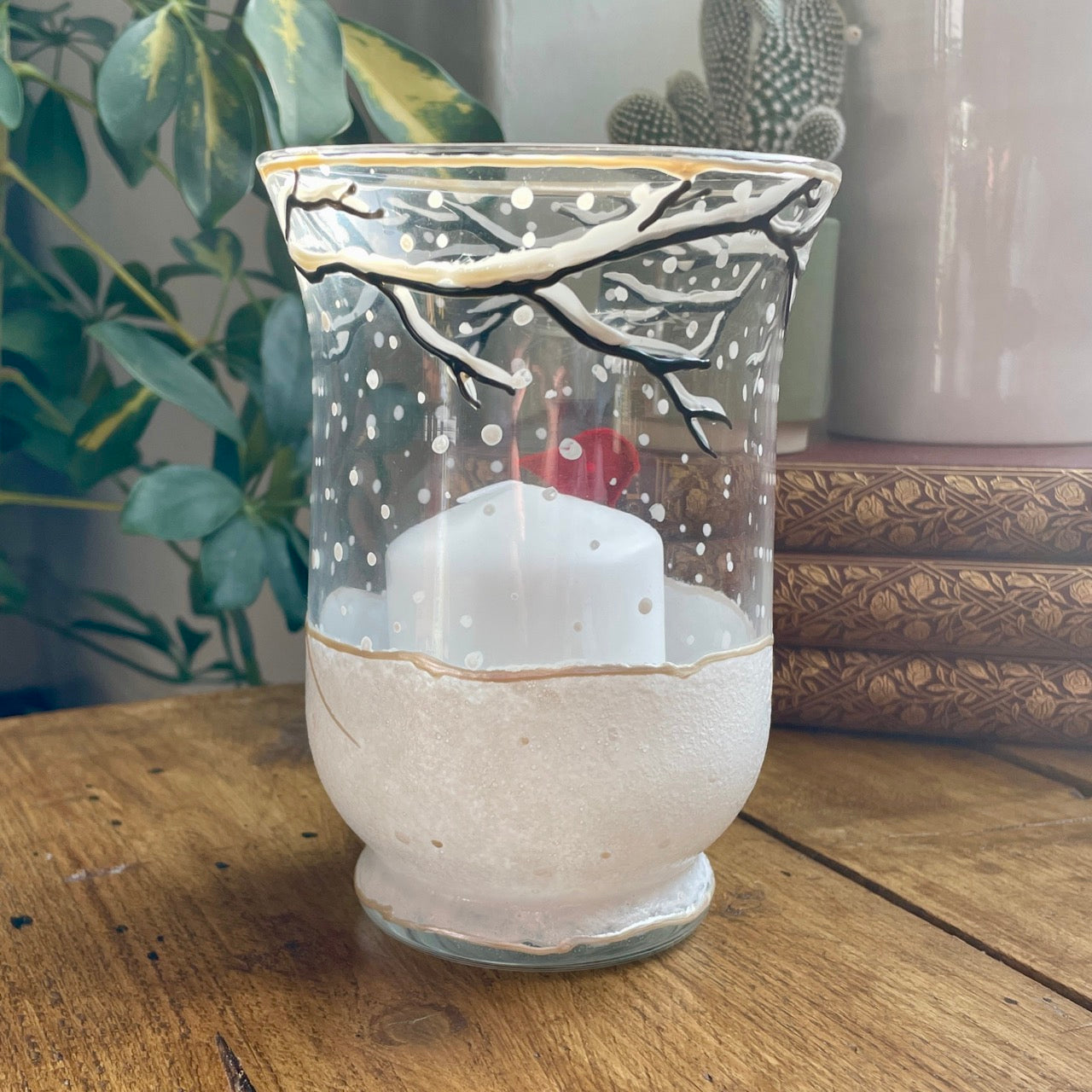 Redhood in snow~ Candleholder