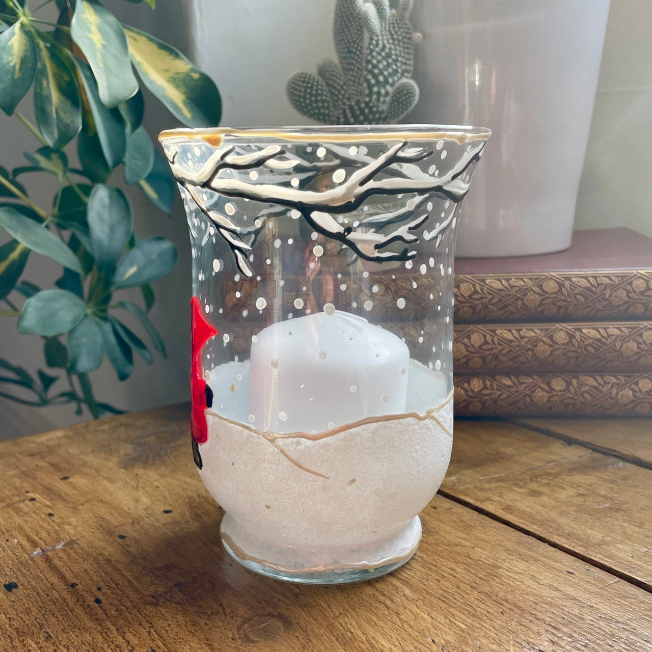 Redhood in snow~ Candleholder