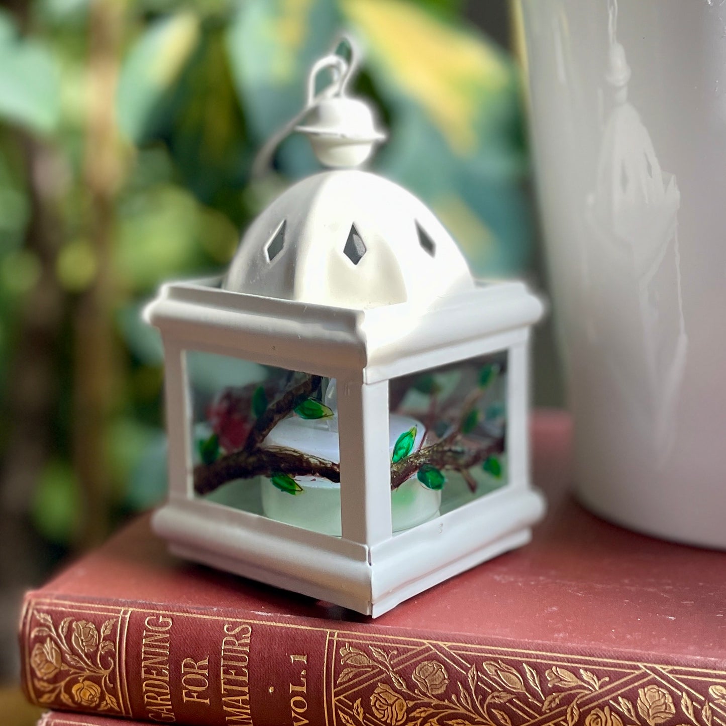 Robin~ One of a kind lantern