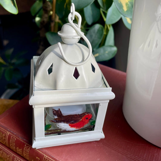 Robin~ One of a kind lantern