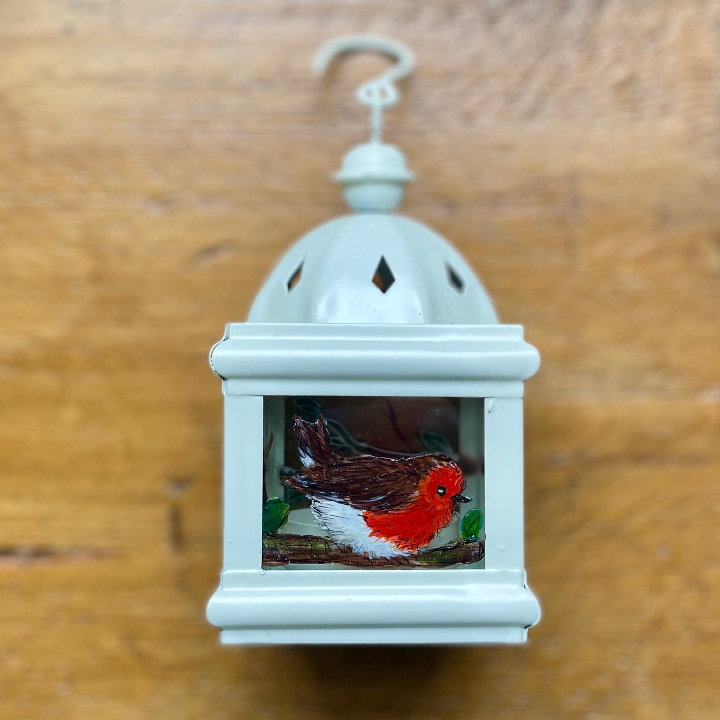 Robin~ One of a kind lantern