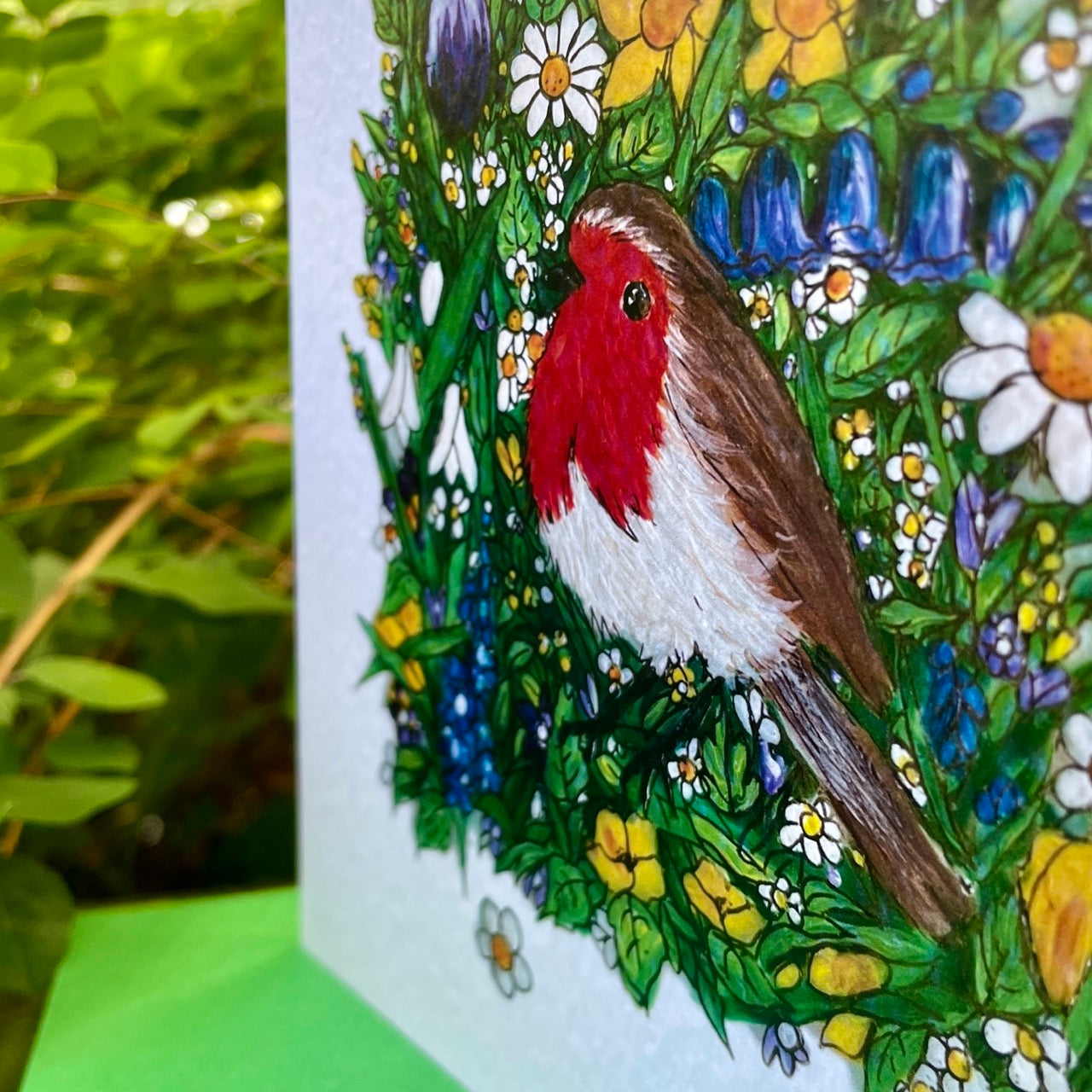 Card~Robin in Spring